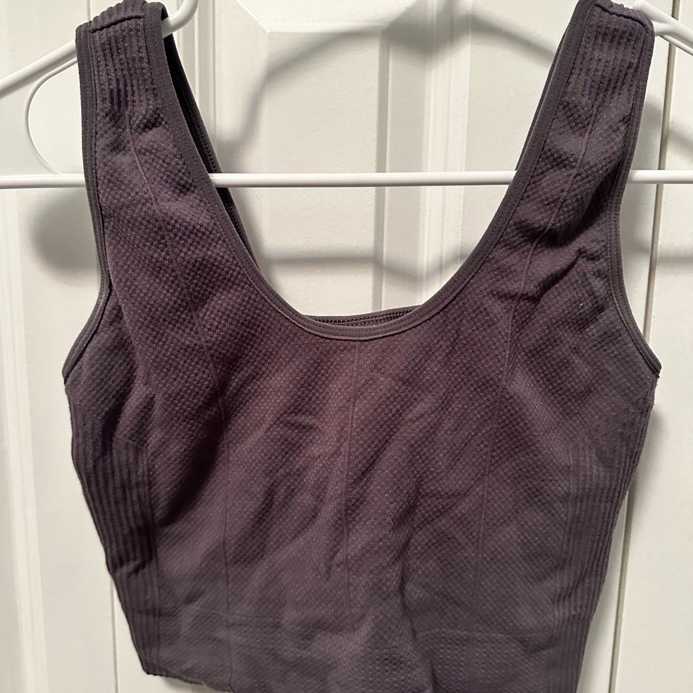 Gymshark Dark Purple Crop Top